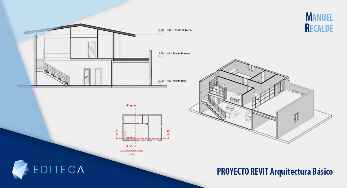 PROYECTO REVIT ARQUITECTURA BÁSICO MANU RECALDE