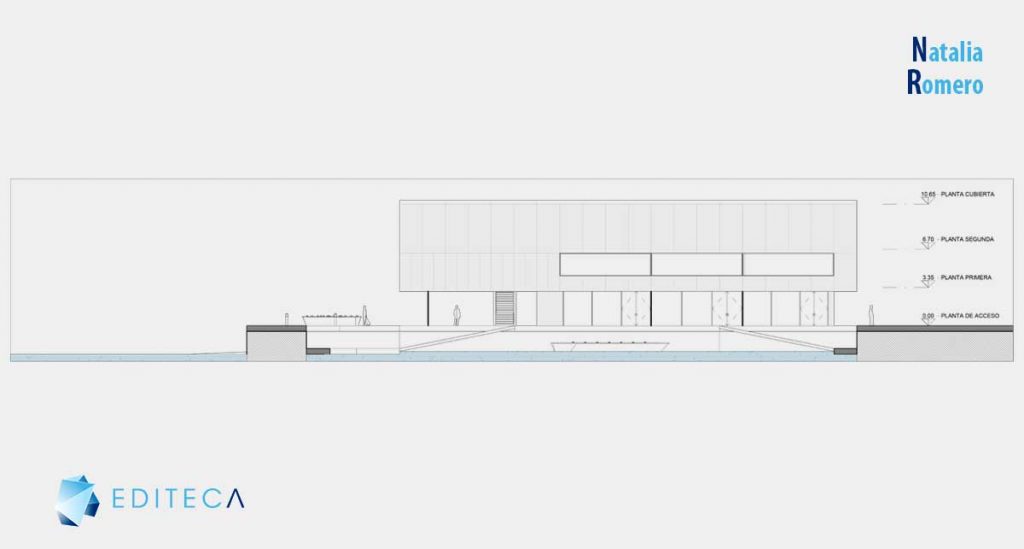 proyecto revit arquitectura intermedio-natalia-romero-alzado