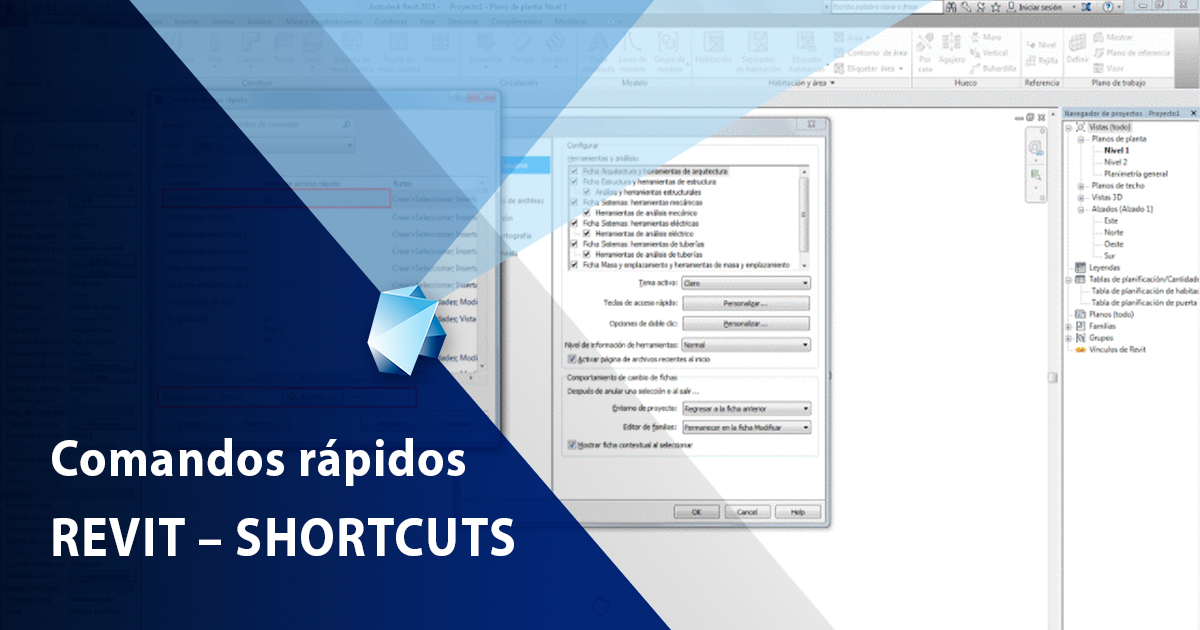 Comandos rápidos REVIT – SHORTCUTS