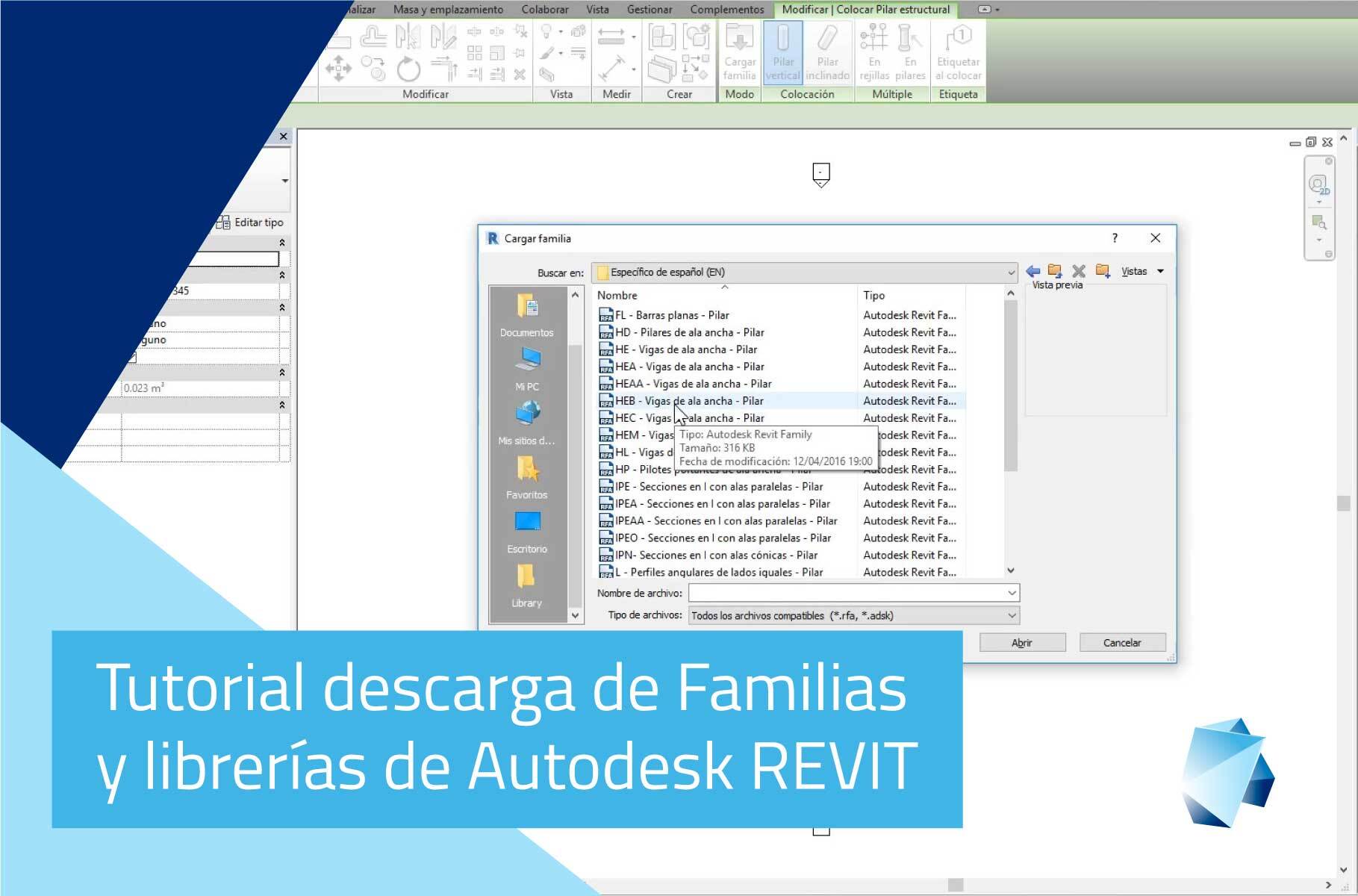 Tutorial descarga familias y librerías de Autodesk REVIT