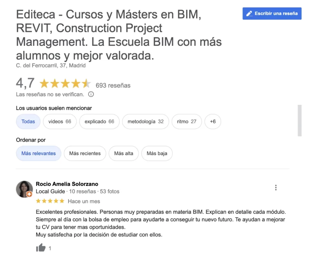 Reseña google