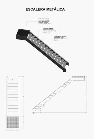 detalles de escalera 3d objeto bim 
