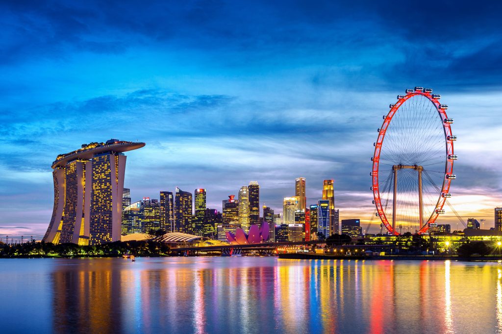 Smart Cities Singapur Skyline