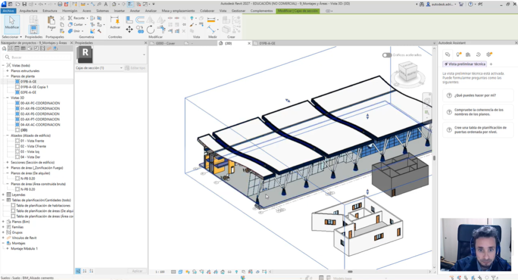 caja de sección automatizada revit 2027